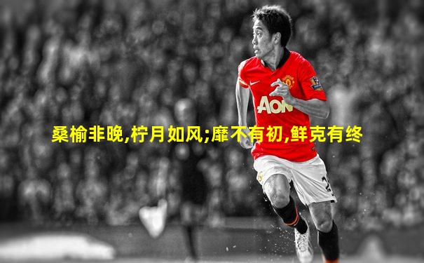 桑榆非晚,柠月如风;靡不有初,鲜克有终