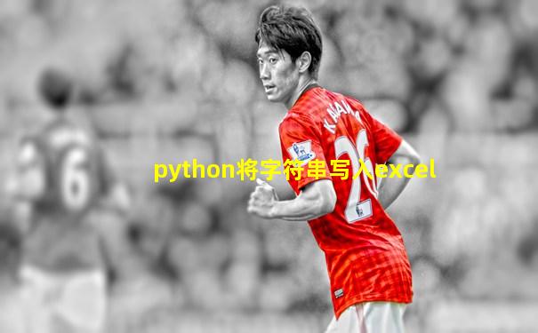 python将字符串写入excel